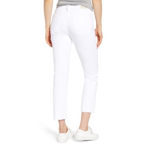 Isabelle Ripped High Waist Ankle Straight Jeans - Picture 4 of 12